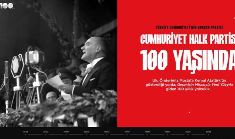 ‘CHP 100. Yıl’ internet sitesi açıldı: Partinin asırlık tarihi anlatılıyor