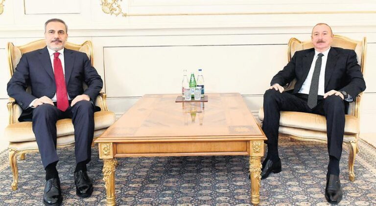 Dışişleri Bakanı Fidan Bakü’de Aliyev ile görüştü