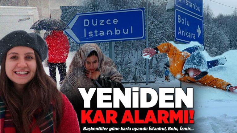 Son dakika… Meteoroloji’den yeniden kar alarmı! Başkentliler yeni güne karla uyandı: İstanbul, Bolu, İzmir…